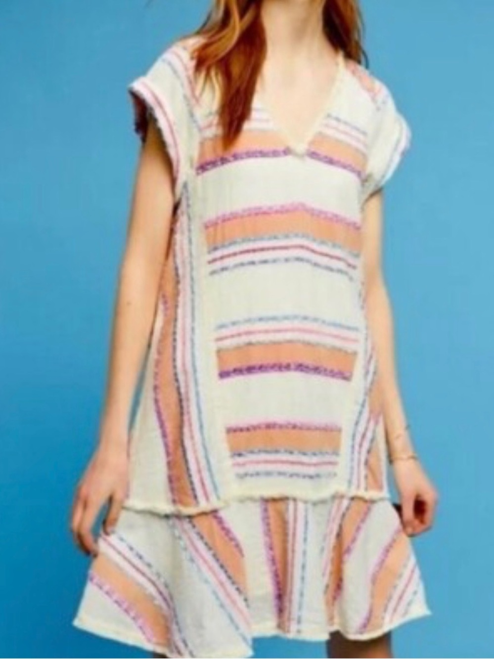 Anthropologie Holding Horses Elira Striped Dress Size Large